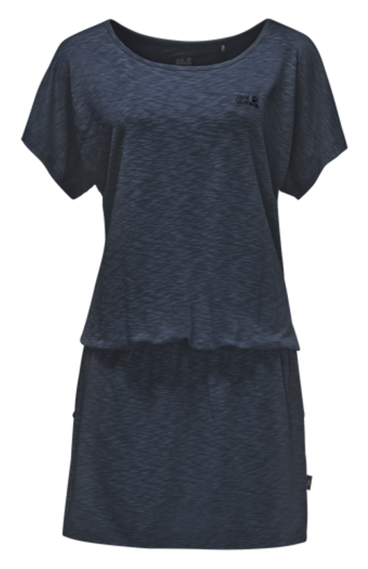 Платье1504051-1910 Платье1504051-1910Платье Travel Dress изготовлено из полиэстера с добавлением эластана. Ткань мягкая, легкая, приятная на ощупь и дышащая. Если вы вдруг попадете под дождь, ткань высохнет практически мгновенно, кроме того, специальная обработка позволяет уменьшить образование неприятных запахов. Модель имеет свободный крой, круглый вырез горловины и цельнокроеный рукав. На талии предусмотрена резинка, а сбоку расположены вшитые карманы. Модель выполнена в однотонном дизайне.
