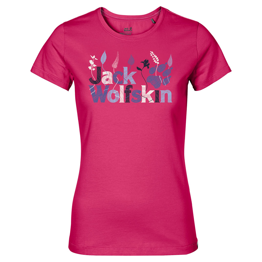 Футболка1804391-1588 Футболка1804391-1588Футболка женская Jack Wolfskin Brand T W выполнена из полиэстера и органического хлопка. Благодаря такой смесовой ткани футболка прочная, но в тоже время мягкая и комфортная. Модель имеет круглый вырез горловины и стандартные короткие рукава. Футболка дополнена яркой надписью на груди с названием бренда.