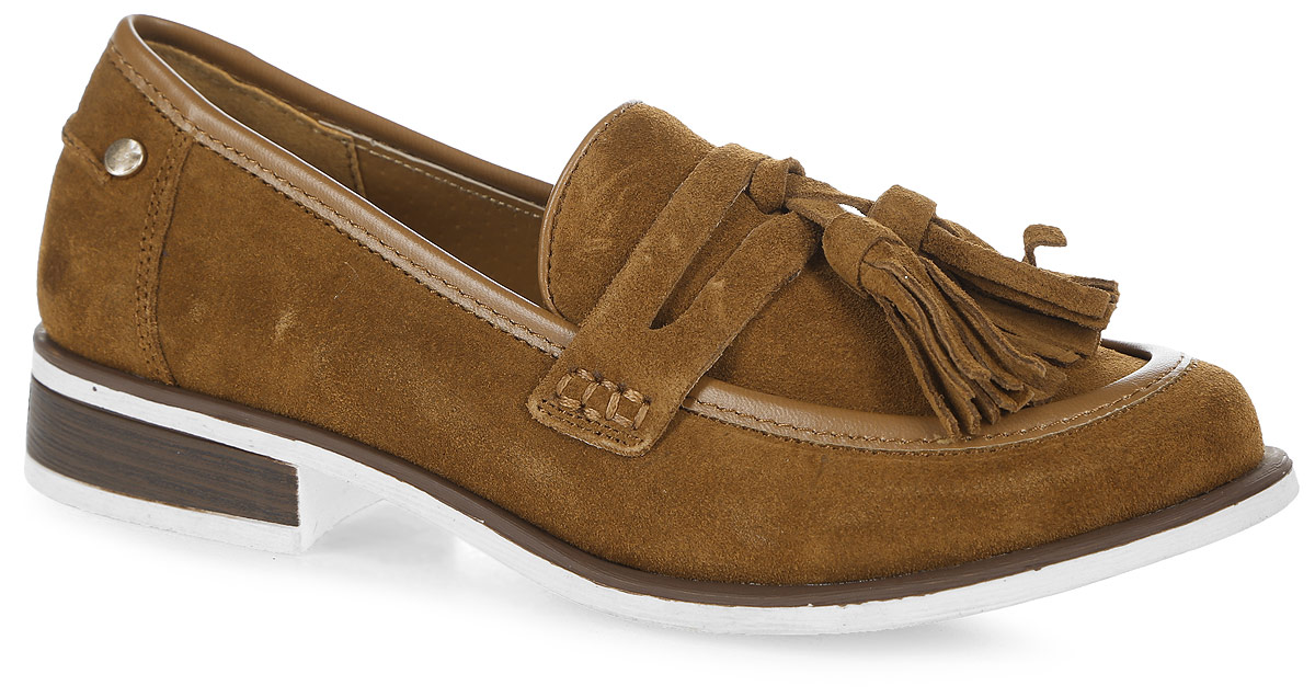 Мокасины44SSU_XC1604_2_BROWN Мокасины44SSU_XC1604_2_BROWNСтильные женские мокасины от Spur покорят вас своим дизайном и удобством! Модель выполнена из спилока. Мягкая стелька из натуральной кожи с отверстиями позволяет вашим ногам дышать. Резиновая подошва с рельефной поверхностью обеспечивает отличное сцепление с любыми поверхностями.