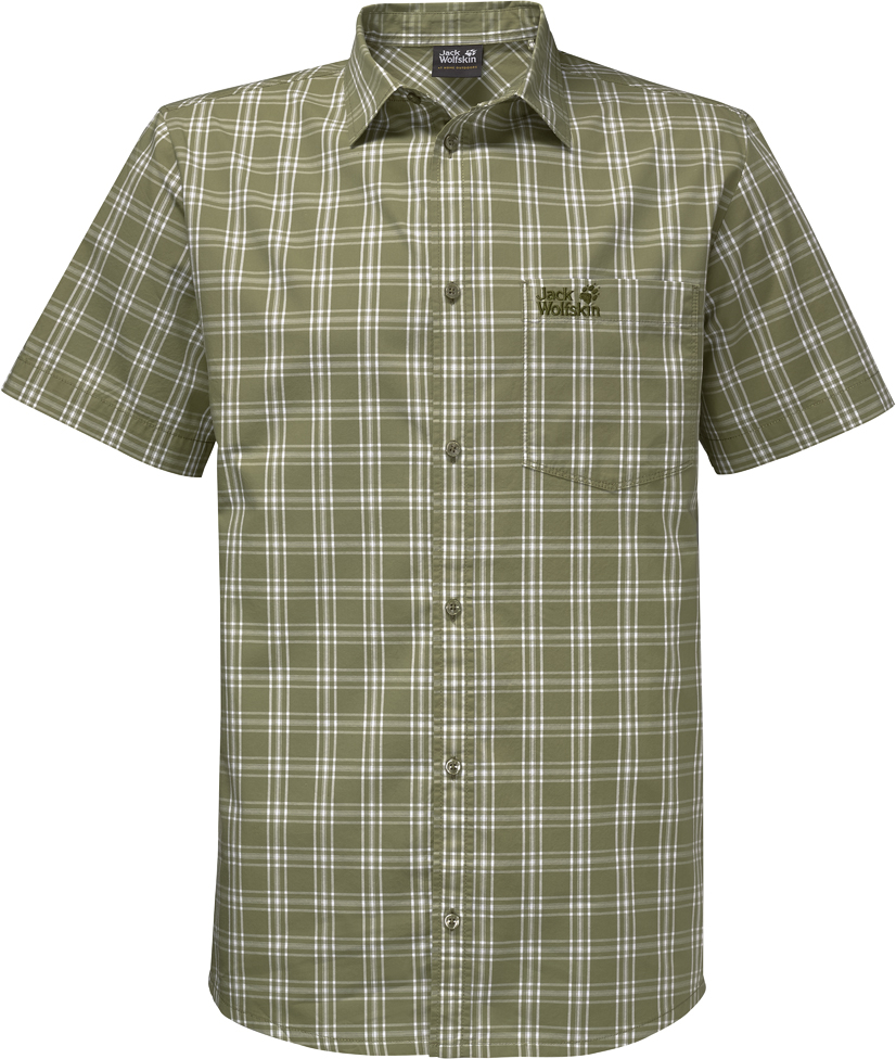 Рубашка1402331-7630 Рубашка1402331-7630Рубашка мужская Hot Springs Shirt изготовлена из 100% натурального хлопка. В ней вы будете чувствовать себя комфортно в жаркую погоду. Модель отлично вентилируется и дает ощущение прохлады. Рубашка застегивается на пуговицы, имеет отложной воротник и короткие стандартные рукава. Спереди расположен накладной нагрудный карман. Рубашка дополнена принтом в клетку и логотипом бренда.