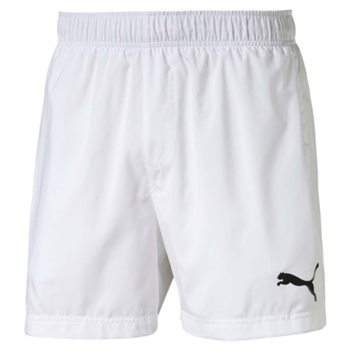 Шорты838271_02 Шорты838271_02Шорты ESS Woven Shorts 5 - отличное сочетание функциональности и комфорта. Эластичная ткань выдерживает серьезные нагрузки, не теряя своих свойств. Модель скроена таким образом, чтобы шорты не вызывали ощущения дискомфорта даже при активных движениях. Среди других особенностей изделия - эластичный пояс с продернутыми в нем затягивающимися шнурами, боковые карманы, а также нашитая сверху задняя кокетка для лучшей посадки по фигуре. Шорты декорированы логотипом PUMA, нанесенным методом глянцевой печати.