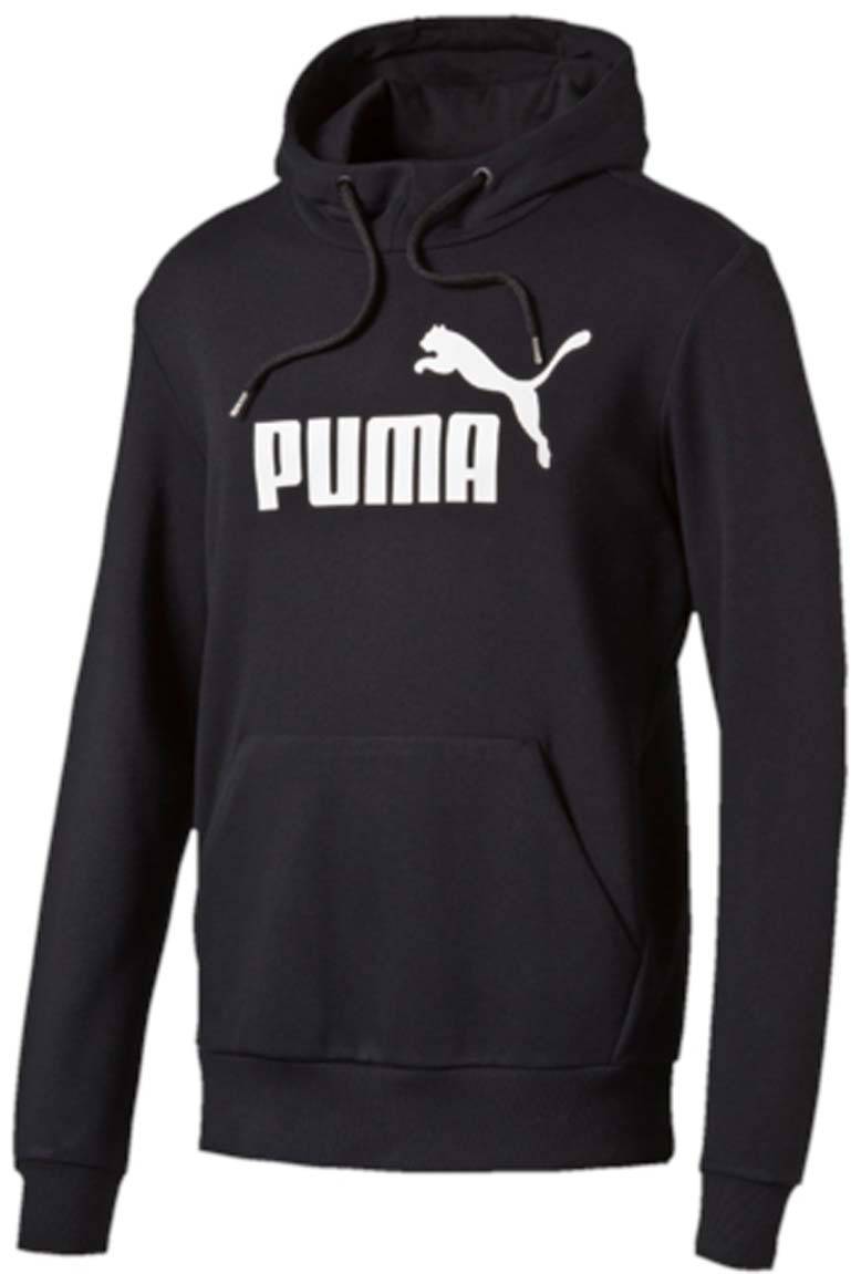 Худи838372_01 Худи838372_01Удобное мужское худи Ess No.1 Hoody Tr изготовлено из хлопка с добавлением полиэстера. Модель имеет длинные стандартные рукава и круглый воротник с капюшоном. Низ и манжеты рукавов выполнены из эластичного трикотажа в рубчик. Капюшон оснащен трикотажной подкладкой и затягивающимся шнуром для регулировки формы. Сзади по вороту худи отделано тесьмой с фирменной символикой. Модель дополнена карманом-кенгуру. Грудь украшена надписью PUMA и логотипом бренда. Такое худи отлично подойдет для занятий спортом и повседневной носки.