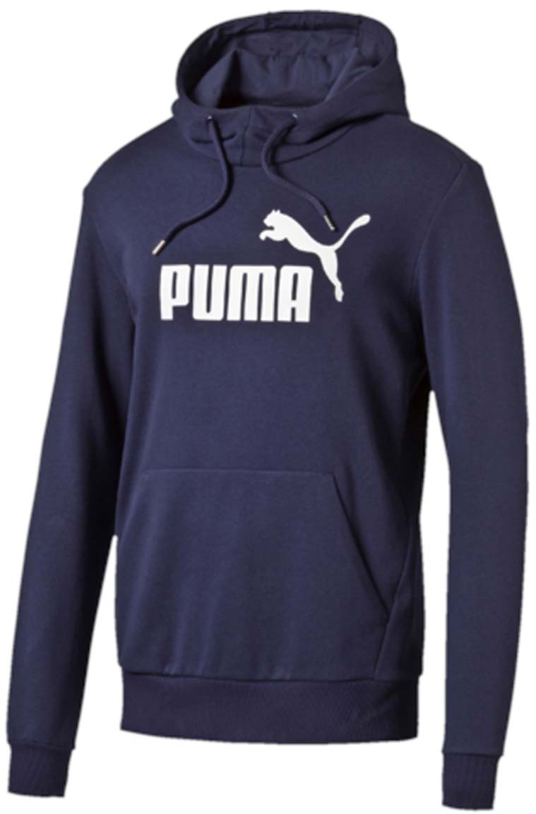 Худи838372_01 Худи838372_01Удобное мужское худи Ess No.1 Hoody Tr изготовлено из хлопка с добавлением полиэстера. Модель имеет длинные стандартные рукава и круглый воротник с капюшоном. Низ и манжеты рукавов выполнены из эластичного трикотажа в рубчик. Капюшон оснащен трикотажной подкладкой и затягивающимся шнуром для регулировки формы. Сзади по вороту худи отделано тесьмой с фирменной символикой. Модель дополнена карманом-кенгуру. Грудь украшена надписью PUMA и логотипом бренда. Такое худи отлично подойдет для занятий спортом и повседневной носки.
