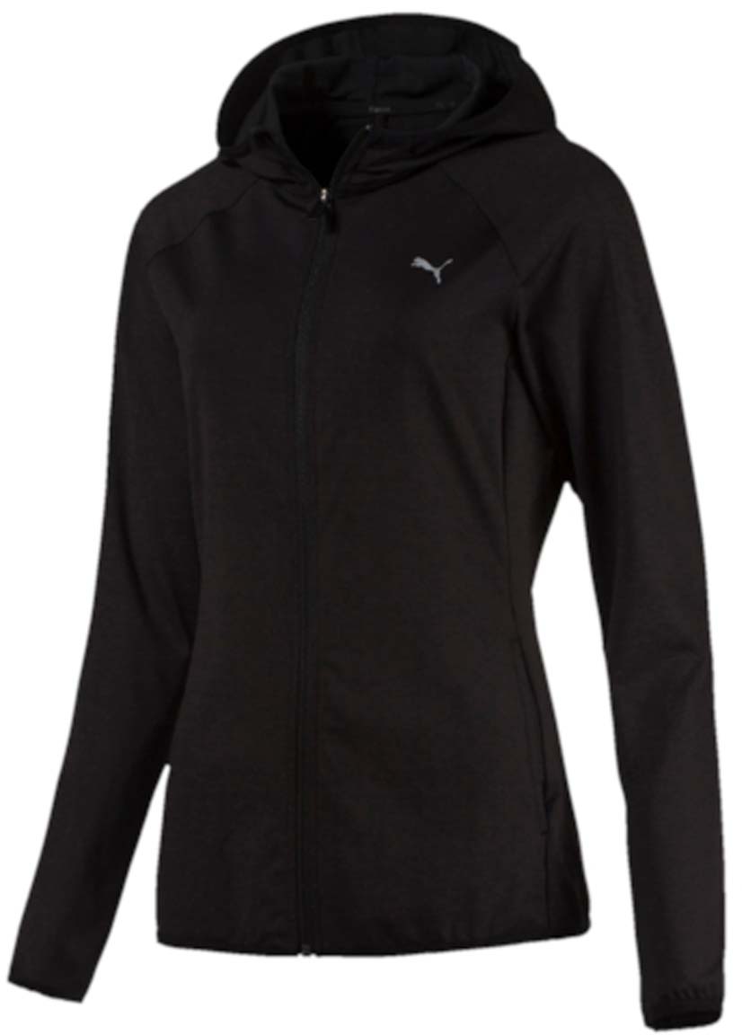 Худи51449501 Худи51449501Стильное женское худи Essential Loose Jacket изготовлено из полиэстера с добавлением эластана с использованием высокофункциональной технологии dryCELL, которая отводит влагу, поддерживает тело сухим и гарантирует комфорт во время активных тренировок и занятий спортом как в зале, так и на улице. Модель оснащена застежкой-молнией и длинными рукавами реглан. Дополнительные удобства создает капюшон на подкладке, защищающий от ветра, а во вместительных боковых карманах на молнии надежно хранятся все ваши ценные вещи. Отличный покрой подчеркивает достоинства фигуры и в то же время достаточно свободен для того, чтобы надевать кофту поверх других предметов одежды. Модель декорирована логотипом PUMA из светоотражающего материала.