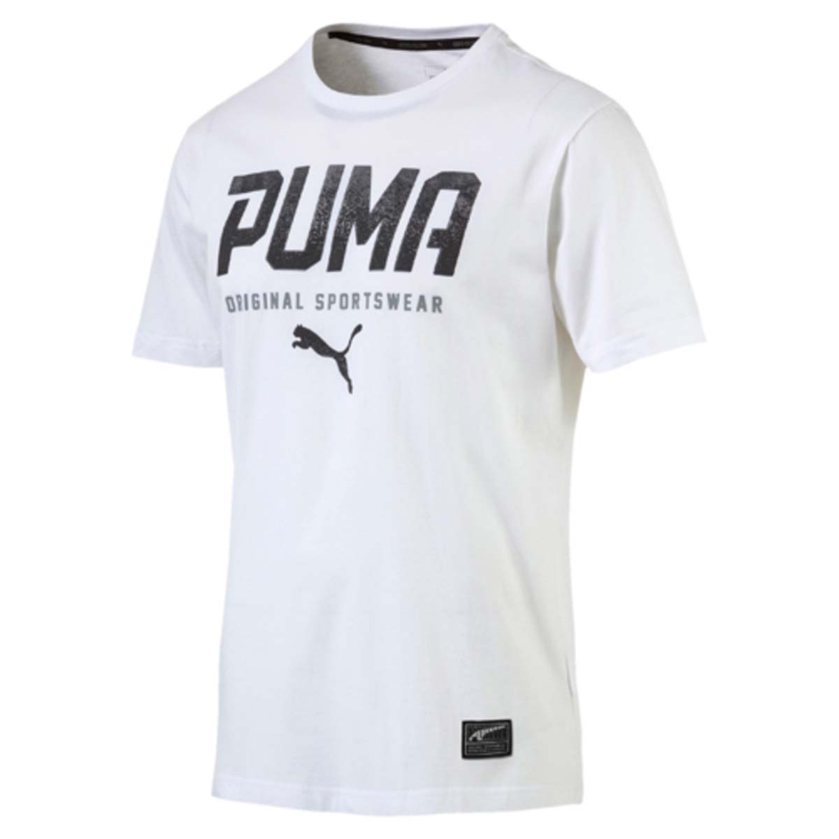 Футболка590590_01 Футболка590590_01Стильная и удобная футболка STYLE Tec Graphic Tee прекрасно подойдет на каждый день. Модель изготовлена из 100% хлопка с финальной влагоотводящей обработкой на биологической основе. Ворот выполнен из трикотажа в рубчик. Изделие имеет классический крой, круглый вырез горловины и короткие рукава. Футболка декорирована графическим рельефным рисунком из прорезиненного материала и замши.
