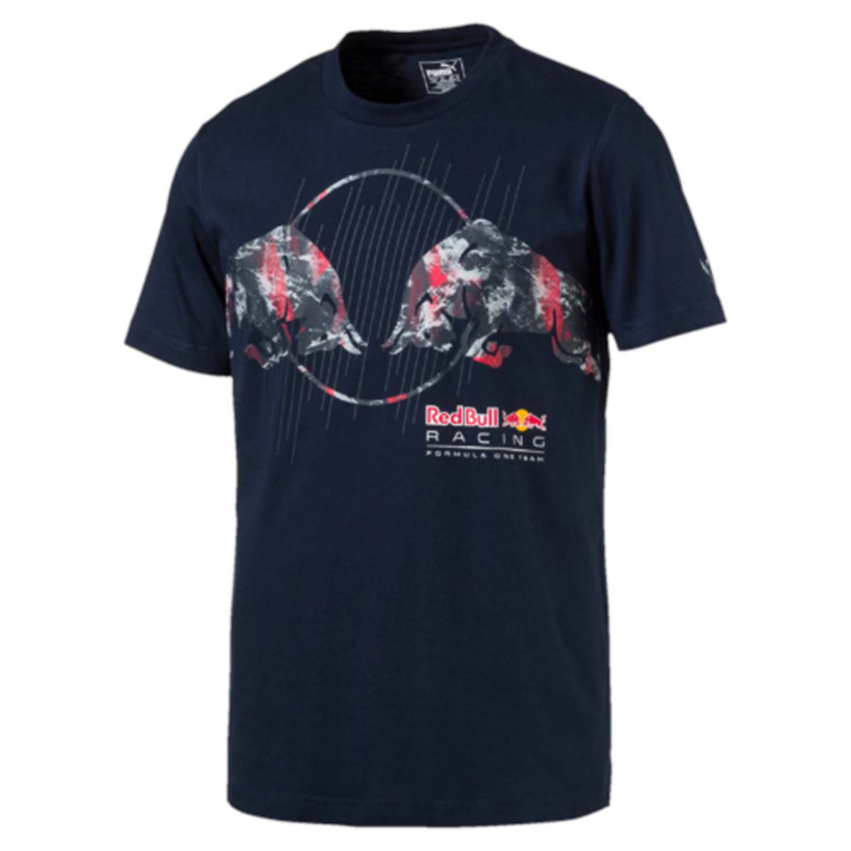 Футболка572750_01 Футболка572750_01Футболка мужская RBR Graphic Tee изготовлена из 100% хлопка и декорирована набивным логотипом RBR и логотипом PUMA, нанесенным методом печати высокой плотности. Также имеется тематический набивной рисунок c прорезиненными деталями. Изделие имеет классический крой, круглый вырез горловины и короткие рукава. Такая футболка незаменима для любителей автоспорта. Почувствуйте динамику гонок и произведите впечатление на окружающих. Футболка RBR Graphic Tee прекрасно подходит для занятий спортом и для повседневного использования.