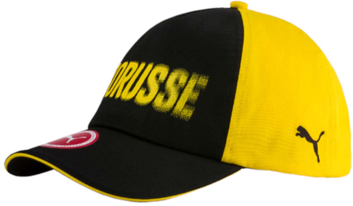Бейсболка02124201 Бейсболка02124201Бейсболка BVB Borusse Cap станет стильной деталью вашего гардероба. Модель выполнена из натурального хлопка, который обеспечивает максимальный комфорт в носке. Сзади имеется пластиковая застежка для регулировки размера. Изделие дополнено логотипом PUMA сбоку, а также логотипом ФК Borussia Dortmund. Создавайте яркие спортивные городские образы активного современного человека при помощи аксессуаров от Puma.