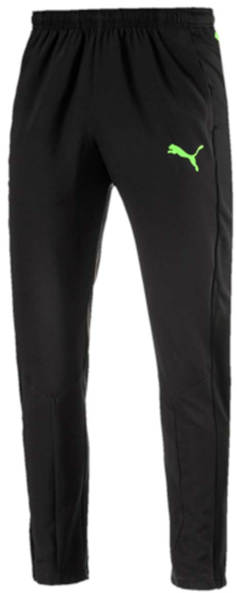 Брюки спортивные65517750 Брюки спортивные65517750Брюки IT evoTRG Woven Pant выполнены из 100% полиэстера. Пояс из эластичного материала снабжен внутренним затягивающимся шнуром. В области икр имеются вставки из сетчатого материала. Брюки имеют 2 боковых кармана и стандартную посадку. На левую штанину нанесен логотип PUMA, а на правую - логотип evoTRG. Брюки дополнены фирменными лампасами и цветной кокеткой сзади.