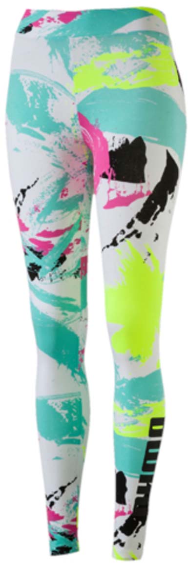 Леггинсы57248557 Леггинсы57248557Леггинсы Archive Logo T7 Legging с ярким принтом придутся по вкусу любительницам спортивного стиля. Они могут послужить одеждой для тренировок и прогулок. Мягкая уютная ткань, стильный дизайн и вертикальные полосы с задней стороны делают модель уникальной. Сбоку левой штанины изделие дополнено логотипом PUMA. Модель имеет фасон в обтяжку по фигуре и эластичный пояс.