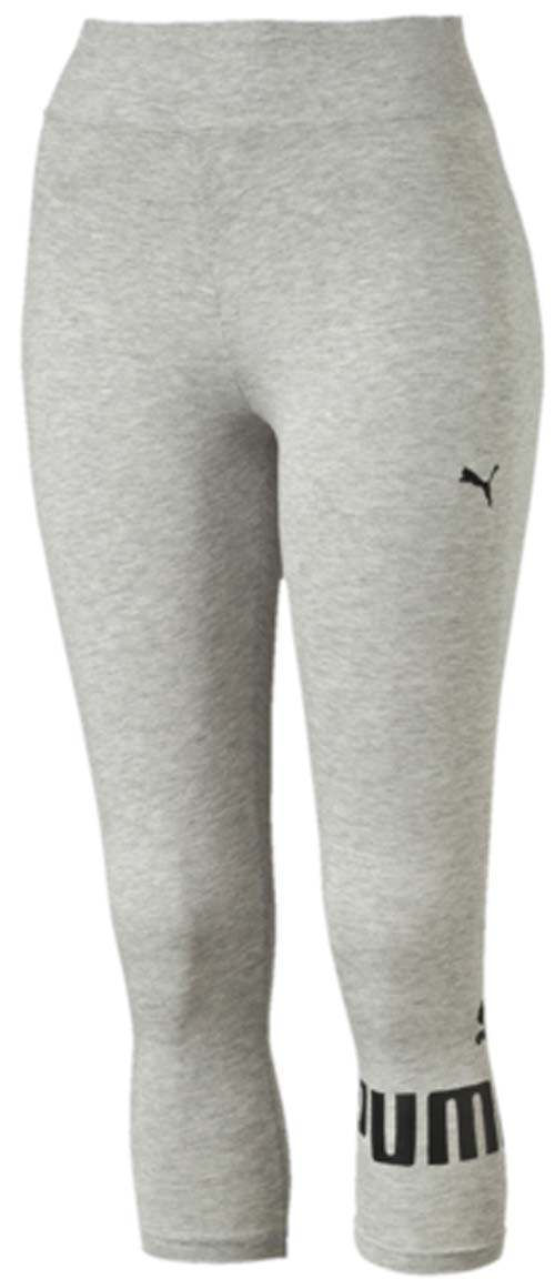 Леггинсы83842004 Леггинсы83842004Укороченные леггинсы ESS 3/4 No.1 Leggings W выполнены из хлопка с добавлением эластана. Благодаря приятной на ощупь ткани, тренироваться в них будет очень комфортно. Модель имеет фасон в обтяжку по фигуре. Пояс выполнен из основного материала изделия. Леггинсы декорированы прорезиненным логотипом PUMA, а также вышитой фирменной символикой PUMA.