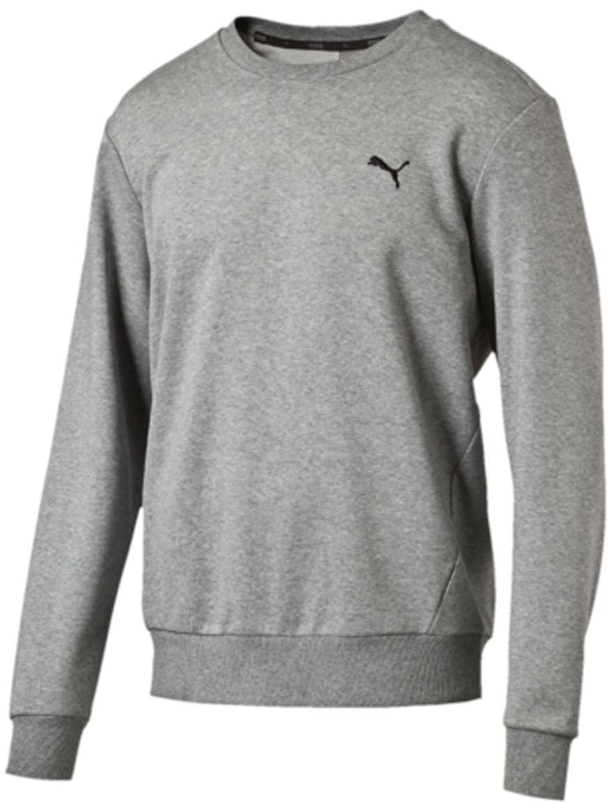 Свитшот838367_01 Свитшот838367_01Свитшот мужской ESS Crew Sweat Tr выполнен из хлопка с добавлением полиэстера. Модель декорирована вышитым логотипом PUMA. Среди других отличительных особенностей изделия - воротник из трикотажа в рубчик, отделка тесьмой сзади по вороту с фирменной символикой, а также манжеты и подол из трикотажа в резинку.