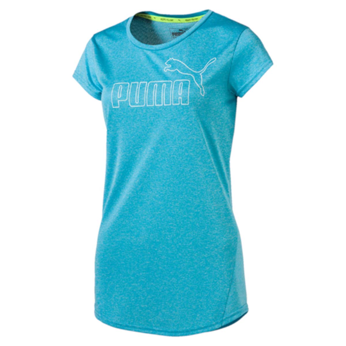 Футболка838438_24 Футболка838438_24Футболка Active Ess No.1 Tee W изготовлена из практичной приятной к телу ткани, декорирована на груди набивным логотипом PUMA с прорезиненными деталями и снабжена вставками из сетки на спине. Модель имеет круглый вырез горловины и стандартные рукава. Среди других особенностей изделия - отделка сзади по вороту тесьмой с фирменной символикой, боковые швы с нахлестом вперед, фирменный покрой. Изделие имеет стандартную посадку.