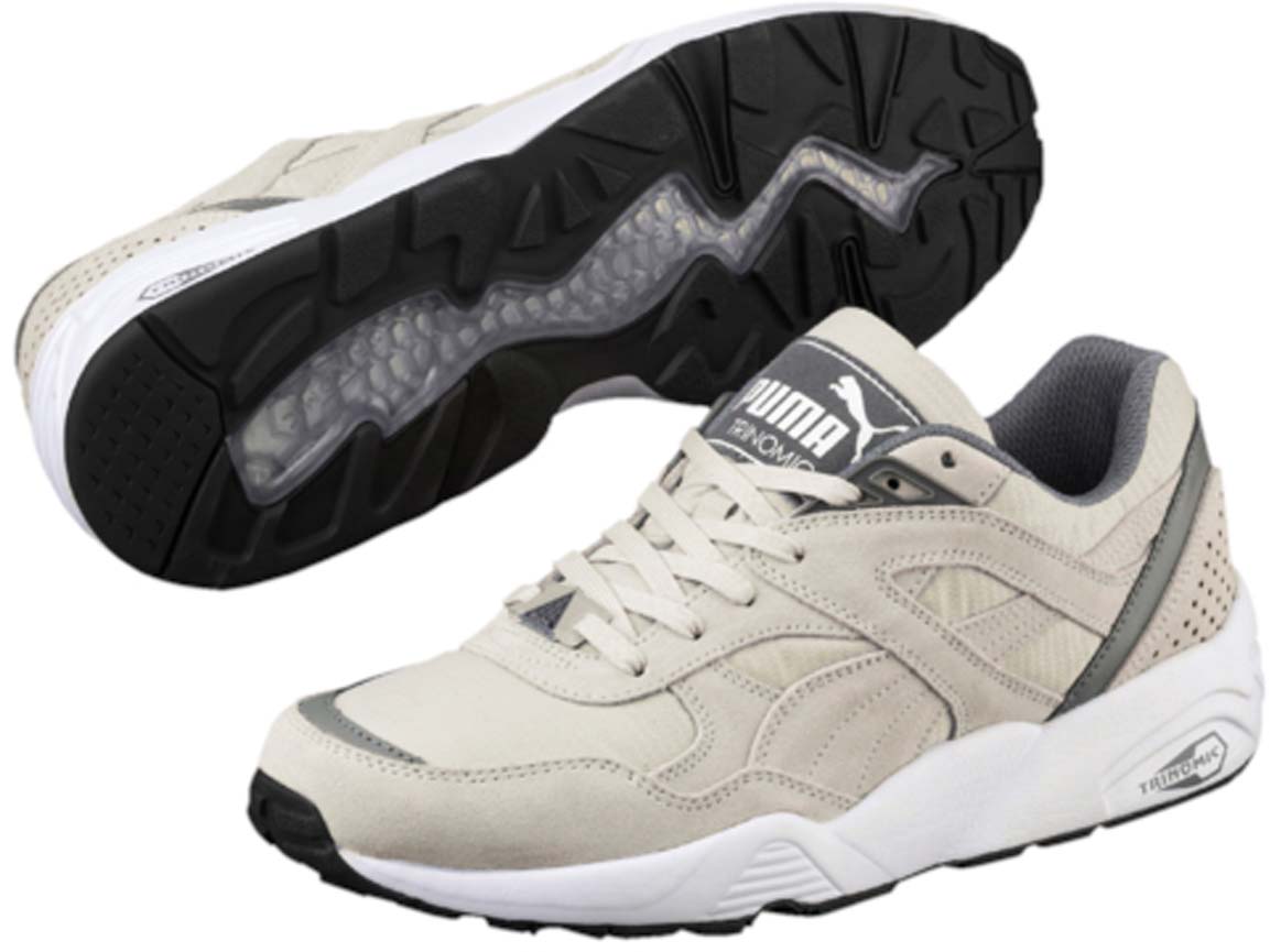 Кроссовки36257002 Кроссовки36257002В этом сезоне Puma вернулась к обновленной модели R698, которая всегда удачно дополняла коллекцию популярной беговой обуви Trinomic. Взяв за основу проверенную подошву Trinomic, специалисты Puma оживили легендарный дизайн чистыми и простыми цветами, выбранными для этого сезона, а также накладкой из материала с мелкой перфорацией в области задника, чтобы новая версия смотрелась еще более привлекательно. Рельефная поверхность подошвы гарантируют отличное сцепление на любых поверхностях. Традиционная шнуровка вместе с мягким язычком обеспечивает надежную фиксацию ноги. В таких кроссовках вашим ногам будет комфортно и уютно.