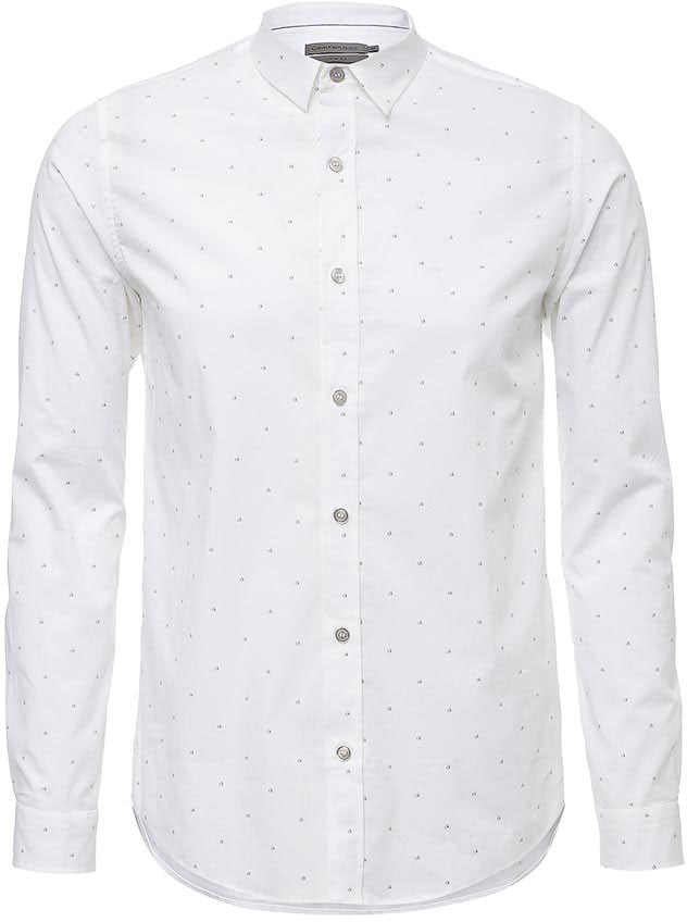 РубашкаJ30J304608 РубашкаJ30J304608Рубашка Calvin Klein Jeans выполнена из натурального хлопка с добавлением эластана. Модель с отложным воротником и стандартным длинным рукавом оформлена фирменным принтом. Рубашка застегивается с помощью пуговиц.