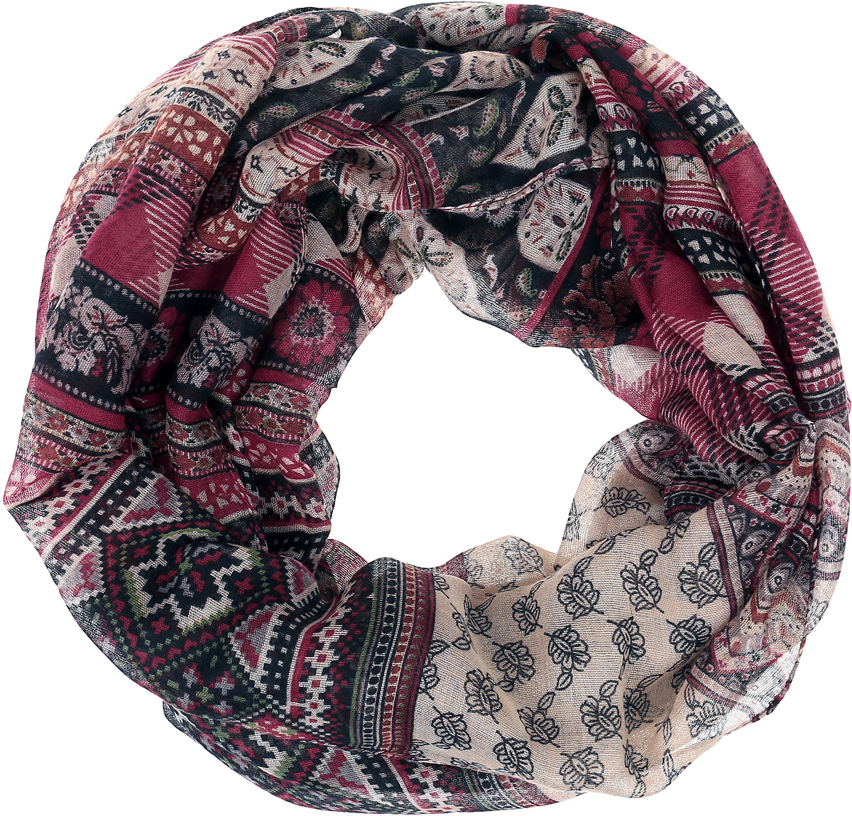 Снуд-хомутRo02PC3054/0668-1 Снуд-хомутRo02PC3054/0668-1Снуд из легкой хлопкоподобной ткани. Принт.