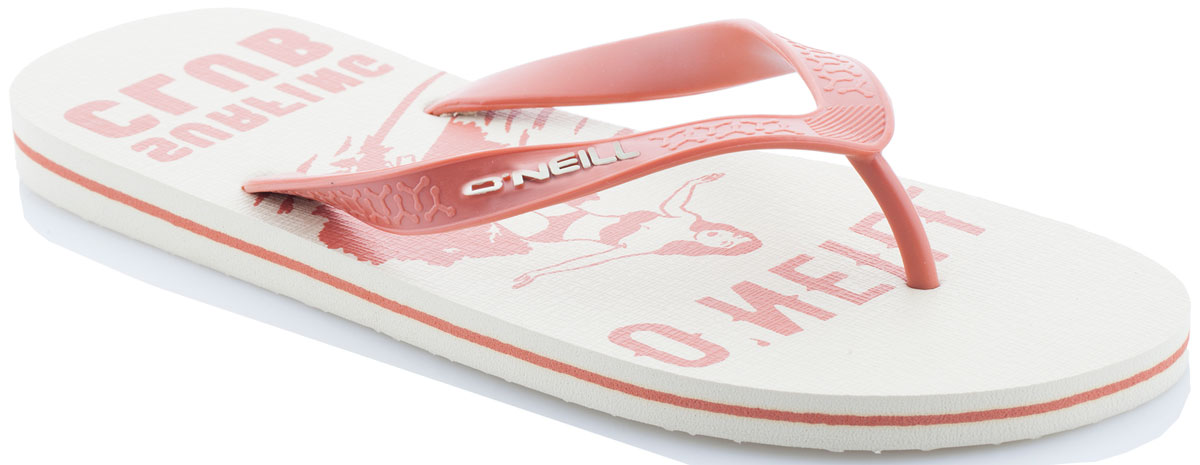 Сланцы7A4530-1082 Сланцы7A4530-1082Сланцы от ONeill незаменимы для пляжного сезона. Модель выполнена из качественного полимерного материала. Перемычка между пальцами отвечает за надежную фиксацию модели на ноге. Удобная подошва оформлена оригинальным принтом.