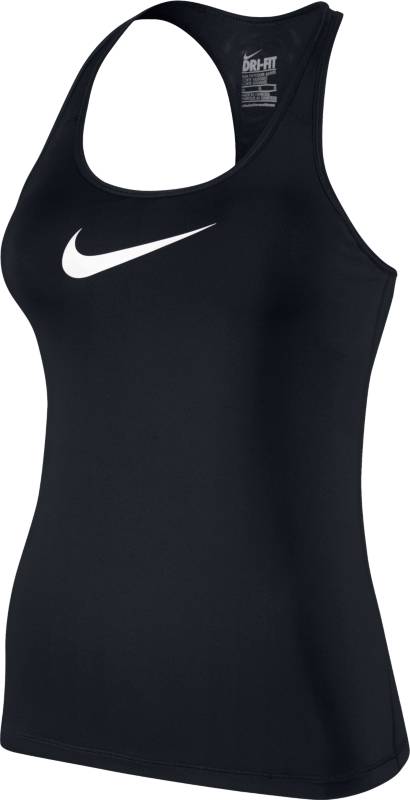 Майка648569-010 Майка648569-010Майка Nike Flex Swoosh из гладкого эластичного трикотажа. Ткань с технологией Dri-Fit отводит влагу с тела на поверхность материала, обеспечивая сухость и комфорт. Технология Stay Cool сохраняет приятную прохладу во время интенсивных тренировок. Приталенный крой, тонкие бретели, съемные поролоновые вставки, плоские швы.