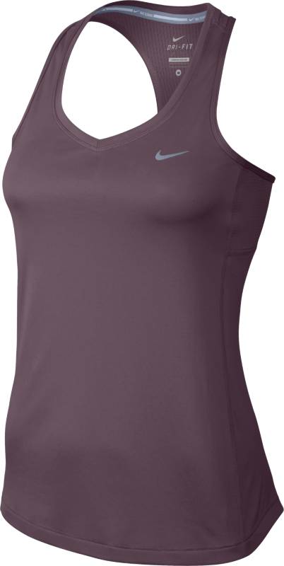 Майка686880-533 Майка686880-533Женский топ для бега Nike Miler из влагоотводящей ткани поможет тебе развить максимальную скорость благодаря сетчатой вставке на спине для дополнительной вентиляции. Т-образная спина не сковывает движений во время длительных пробежек. Ткань Dri-FIT отводит влагу, обеспечивая быстрое высыхание во время бега. Сетка в верхней части спины обеспечивает дополнительный воздухообмен. Новый дизайн Т-образной спины дарит свободу движений. Плоские швы не натирают кожу.