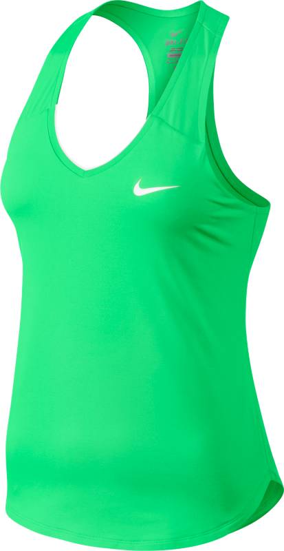 Майка728739-300 Майка728739-300Женский теннисный топ Nike Pure выполнен из мягкой ткани Dri-FIT, которая отводит влагу от кожи, оставляет тело сухим и обеспечивает комфорт. Т-образная спина обеспечивает естественность движений во время игры на корте. Ткань Dri-FIT отводит влагу, сохраняет тело сухим и гарантирует комфорт. Горловина с V-образным вырезом для удобной посадки. Т-образная спина не сковывает движений. Кромка в стиле «долфин» обеспечивает абсолютную свободу движений.