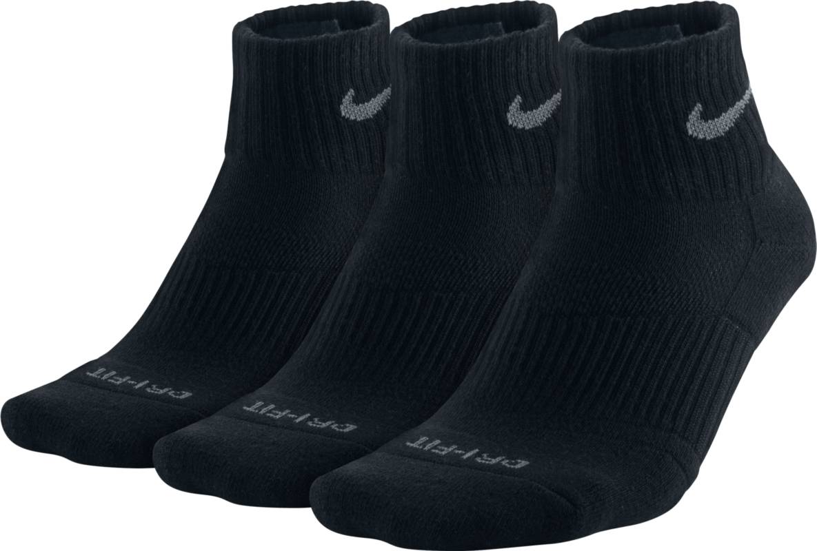 НоскиSX4835-001 НоскиSX4835-001Носки Nike 3PPK Dri - FIT Cushion из отводящего влагу материала с сетчатыми вставками, облегают стопу и обеспечивают воздухопроницаемость и плотную комфортную посадку. Вставка из махрового трикотажа для дополнительной защиты от ударов.