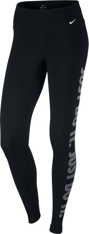 Тайтсы830558-010 Тайтсы830558-010Тайтсы Nike Womens Dry из функционального материала Dri-FIT, который обеспечивает комфорт. Вставка в области шагового шва увеличивает диапазон движений, отвороты с плотной посадкой позволяют полностью сконцентрироваться на спорте.