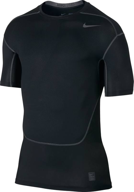 Футболка801235-010 Футболка801235-010Футболка Nike Hypercool Comp Ss из тонкого трикотажа с применением Dri-FIT и HYPERCOOL. Благодаря данным технологиям поддерживается оптимальная температура тела, излишняя влага выводится на поверхность для быстрого испарения. Для дополнительной вентиляции и защиты от перегрева в критических зонах использованы сетчатые вставки. Прямой крой, плоские швы, слегка удлиненная спинка.