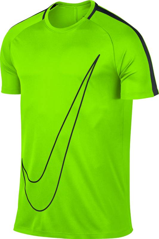 Футболка832985-336 Футболка832985-336Футболка спортивная мужская Nike Dry Academy с легкостью подойдет в качестве основного слоя одежды. Модель прекрасно сидит на фигуре, благодаря прямому и свободному крою, не ограничивая активные движения спортсмена. Для пошива модели производитель использовал полиэстер отличного качества. Короткий рукав и анатомический крой делают ее удобной, футболка не задирается во время интенсивной тренировки. Круглый вырез горловины не стесняет движения. Ткань Dri-FIT отводит пот, обеспечивая сухость и комфорт. По бокам предусмотрены сетчатые вставки для усиления вентиляции. Исключает натирание кожи плоские швы, соединяющие части футболки между собой. Модель подойдет и для повседневного ношения.
