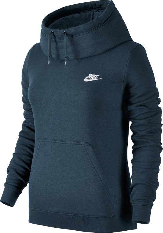 Худи803636-010 Худи803636-010Джемпер Nike W NSW FNL FLC из гладкого трикотажа. Капюшон со шнурком, прямой крой, один карман, эластичные манжеты и низ изделия, печать с логотипом бренда.