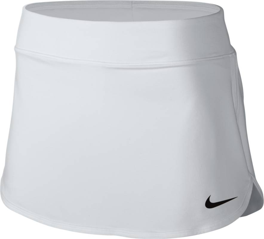 Юбка728777-100 Юбка728777-100Юбка Nike Pure из эластичного материала, тянущегося в четырех направлениях, что обеспечивает комфортную посадку. Ткань Nike Dry с технологией Dri-FIT отводит влагу с кожи на поверхность изделия, где она быстро испаряется. Эластичный пояс, прилегающая подкладка-шорты.