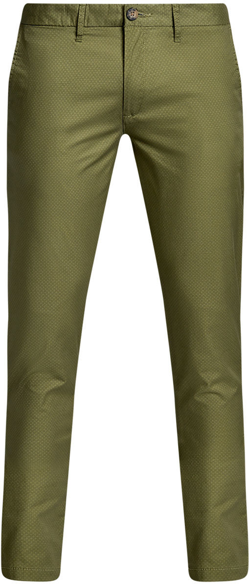 Брюки2L150100M/46645N/6669G Брюки2L150100M/46645N/6669GМужские брюки oodji Lab выполнены из высококачественного материала. Модель-чинос стандартной посадки застегивается на пуговицу в поясе и ширинку на застежке-молнии. Пояс имеет шлевки для ремня. Спереди брюки дополнены втачными карманами, сзади - прорезными на пуговицах.