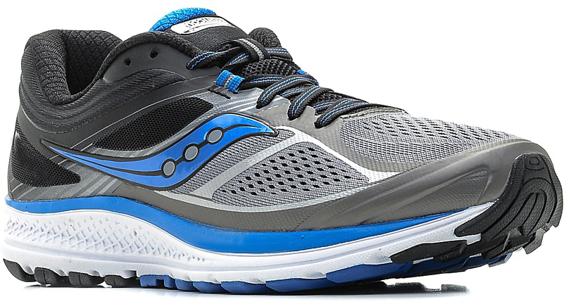 КроссовкиS20350-1 КроссовкиS20350-1Мужские кроссовки для бега Saucony GUIDE 10 - отличная модель для тренировок на каждый день и длительных темповых пробежек. Верх изделия выполнен из сетчатого текстиля. Дышащая сетка с технологией RUNDRY отлично впитывает влагу и обеспечивает комфорт во время пробежки. Бесшовная технология верха FLEXFILM с защитой от износа в местах сгибов, без утяжеления конструкции разработана специально для более мягкого бега. Шнуровка надежно фиксирует обувь на ноге. Технология SRC позволяет поглощать ударную нагрузку на пятку и мягко перераспределяет ее по всей стопе. Подошва с системой TRI-FLEX вместе со вставкой EVERUN увеличивают распределение нагрузки по большей площади поверхности, обеспечивая оптимальную гибкость и сцепление. Новая модель GUIDE 10 от Saucony - это комфортная поддержка и амортизация без потери гибкости и легкости.
