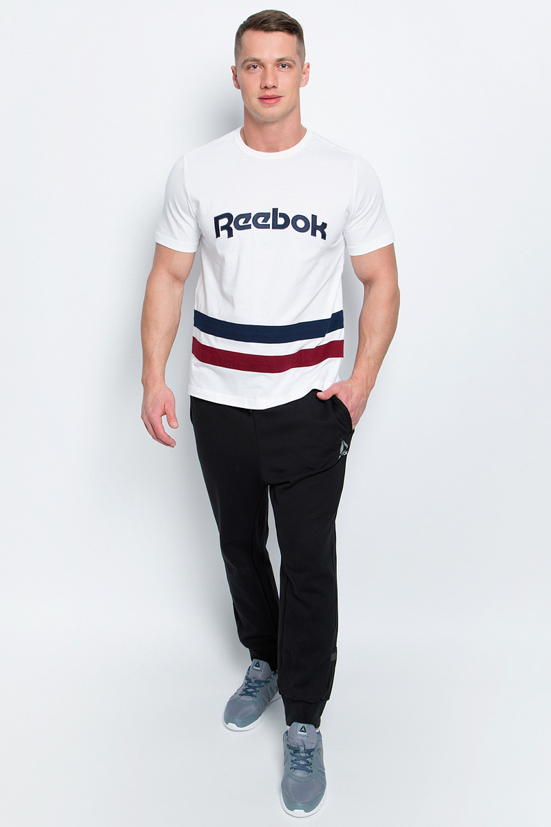 ФутболкаBK3324 ФутболкаBK3324Мужская футболка Reebok F Striped Tee изготовлена из натурального хлопка. По бокам модели имеются небольшие разрезы. Классическая футболка с контрастными полосами и вышивкой с легендарным логотипом позволит продемонстрировать приверженность бренду и станет незаменимым базовым элементом вашего гардероба.