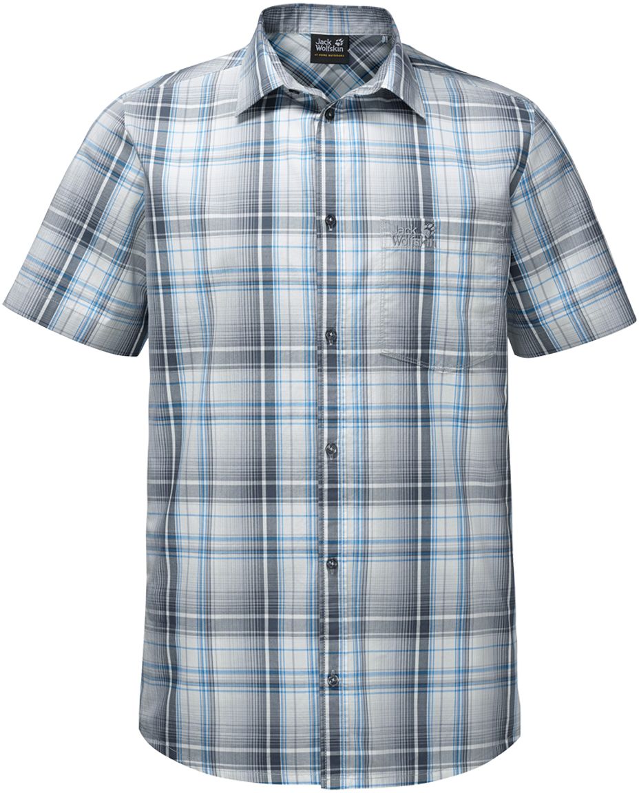 Рубашка1400244-7531 Рубашка1400244-7531Рубашка мужская Hot Chili Shirt M изготовлена из 100% натурального хлопка. В ней вы будете чувствовать себя комфортно в жаркую погоду. Модель отлично вентилируется и дает ощущение прохлады. Рубашка застегивается на пуговицы, имеет отложной воротник и короткие стандартные рукава. Спереди расположен накладной нагрудный карман. Рубашка дополнена принтом в клетку и логотипом бренда.