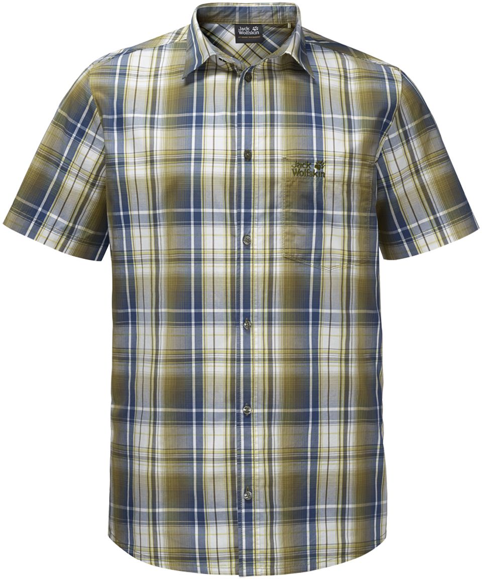 Рубашка1400244-7531 Рубашка1400244-7531Рубашка мужская Hot Chili Shirt M изготовлена из 100% натурального хлопка. В ней вы будете чувствовать себя комфортно в жаркую погоду. Модель отлично вентилируется и дает ощущение прохлады. Рубашка застегивается на пуговицы, имеет отложной воротник и короткие стандартные рукава. Спереди расположен накладной нагрудный карман. Рубашка дополнена принтом в клетку и логотипом бренда.