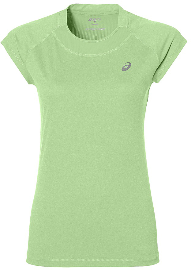Футболка141646-4025 Футболка141646-4025Футболка для бега женская Asics Capsleeve Top выполнена из 100% полиэстера. Модель с круглым вырезом горловины и короткими рукавами.
