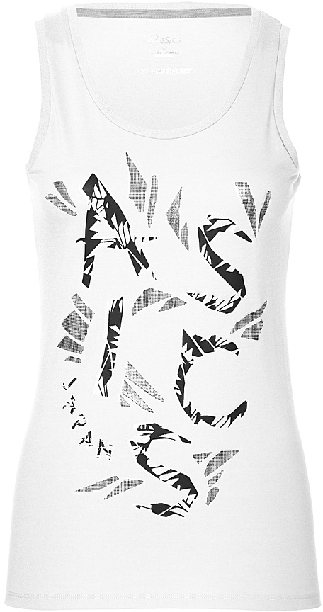 Майка141130-0001 Майка141130-0001Майка женская Asics Gpx Tank выполнена из хлопка и полиэстера. Модель с круглым вырезом горловины оформлена оригинальным принтом.