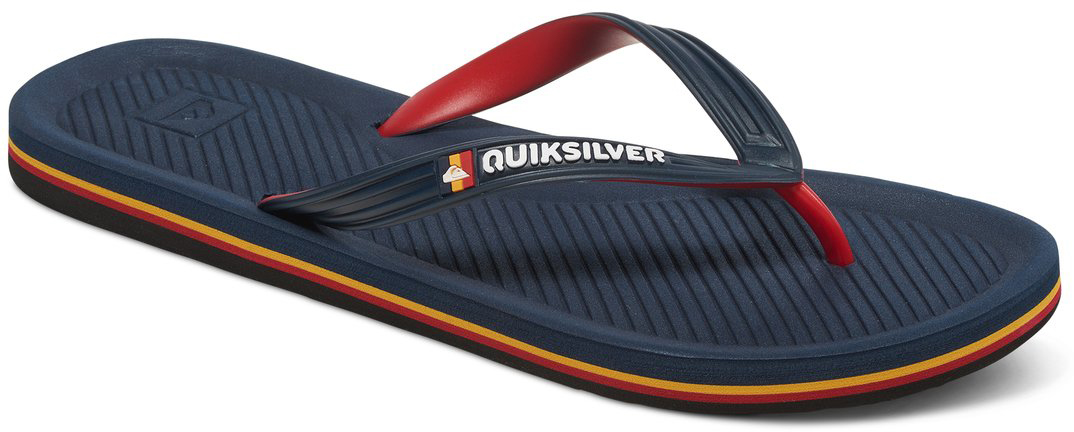 СланцыAQYL100054-XBRB СланцыAQYL100054-XBRBМодные мужские сланцы Haleiwa от Quiksilver покорят вас своим удобством. Верх модели выполнен из мягкого пластика. Эргономичная перемычка между пальцами позволит надежно закрепить модель на стопе. Мягкая стелька с подъемом стопы анатомической формы и тонкими бороздками для лучшего воздухообмена обеспечивает комфорт при движении. Упругая губчатая каучуковая подошва с логотипом Quiksilver обеспечивает уверенное сцепление с любой поверхностью. Стильные сланцы прекрасно подойдут для похода в бассейн или на пляж.