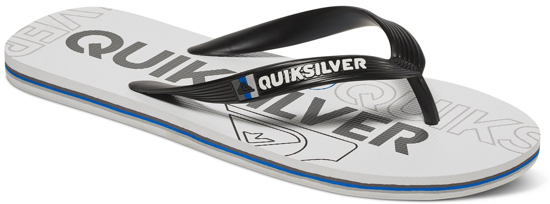 СланцыAQYL100233-XGGK СланцыAQYL100233-XGGKМодные мужские сланцы Molokai Nitro от Quiksilver покорят вас своим удобством. Верх модели выполнен из мягкого пластика. Эргономичная перемычка между пальцами позволит надежно закрепить модель на стопе. Мягкая фактурная стелька позволяет не скользить ноге при движении. Упругая губчатая каучуковая подошва с логотипом Quiksilver обеспечивает уверенное сцепление с любой поверхностью. Текстовый и графический логотип Quiksilver на стрепе придает сланцам особый вид. Стильные сланцы прекрасно подойдут для похода в бассейн или на пляж.