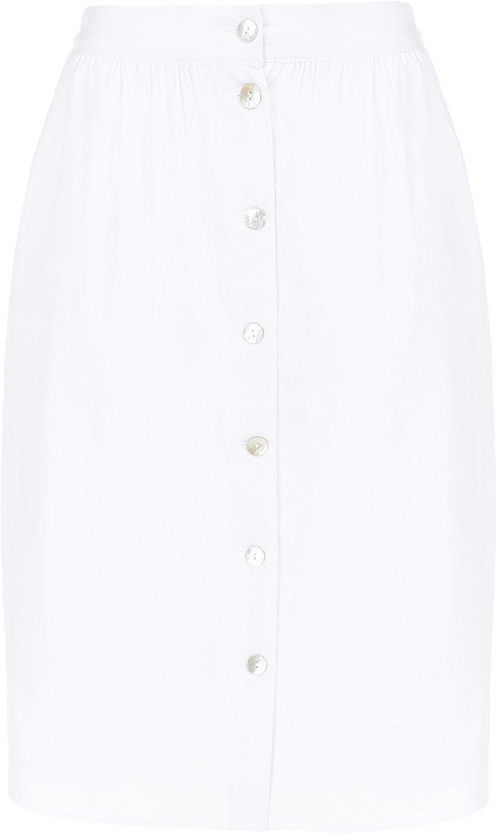 ЮбкаB477033_White ЮбкаB477033_WhiteЮбка Baon выполнена из хлопка и эластана. Модель застегивается на пуговицы.