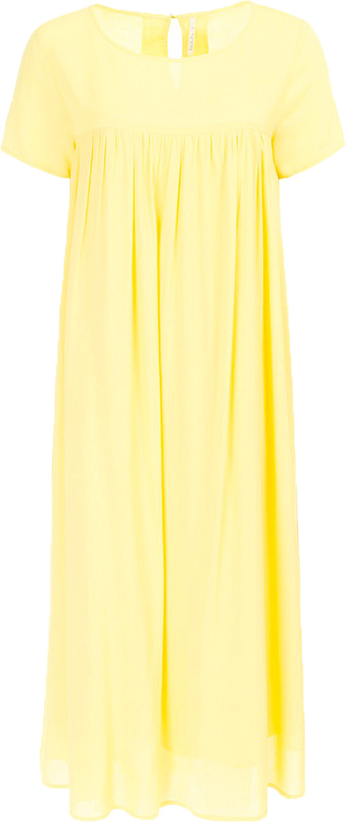 ПлатьеB457074_Bright Yellow ПлатьеB457074_Bright YellowПлатье Baon выполнено из комбинированного материала. Модель с круглым вырезом горловины и короткими рукавами.