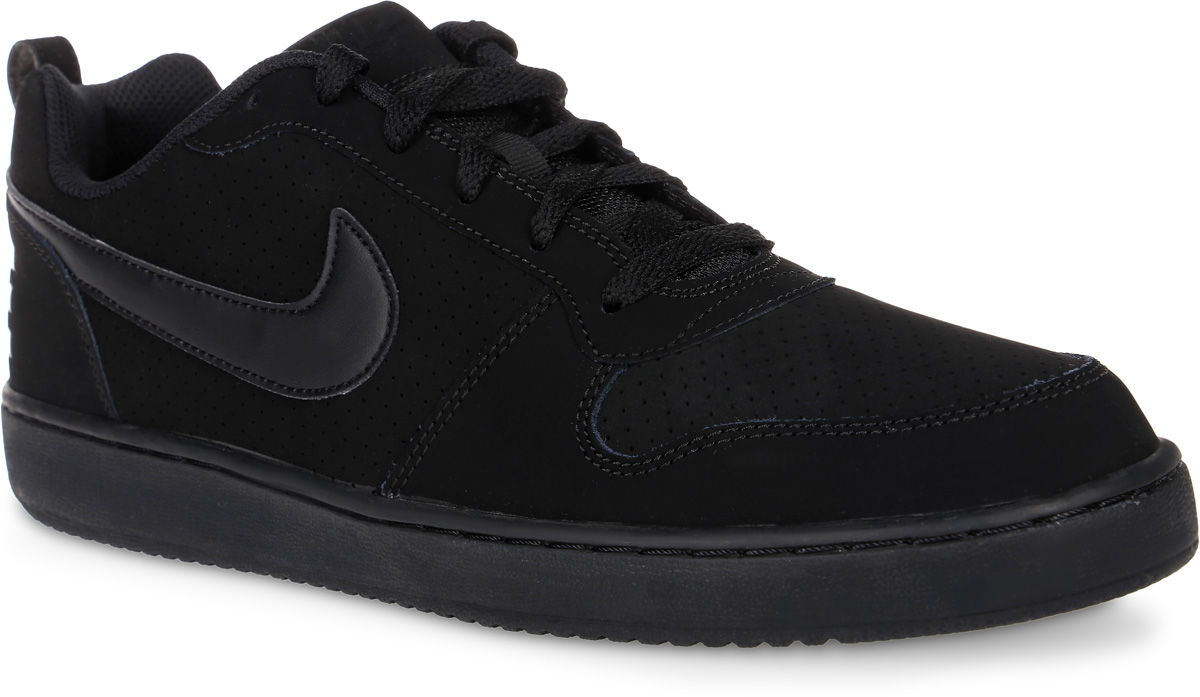 Кроссовки838937-001 Кроссовки838937-001Кроссовки Court Borough от Nike выполнены из натуральной и искусственной кожи. Текстильные подкладка и стелька комфортны при движении. Сетчатый язычок и перфорация для дополнительной вентиляции воздуха. Шнуровка надежно зафиксируют модель на ноге. Подошва дополнена рифлением.