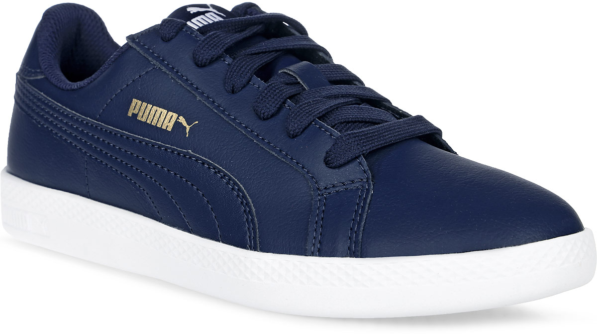Кеды36078009 Кеды36078009Модель Puma Smash Wns L для женщин сохраняет простоту и чистоту линий, свойственную классическим теннисным туфлям. Обувь фиксируется на ноге при помощи классической шнуровки. Верх из мягкой кожи с традиционной полосой придает модели женственный, нарядный и стильный облик и делает её отличным дополнением к повседневному гардеробу.