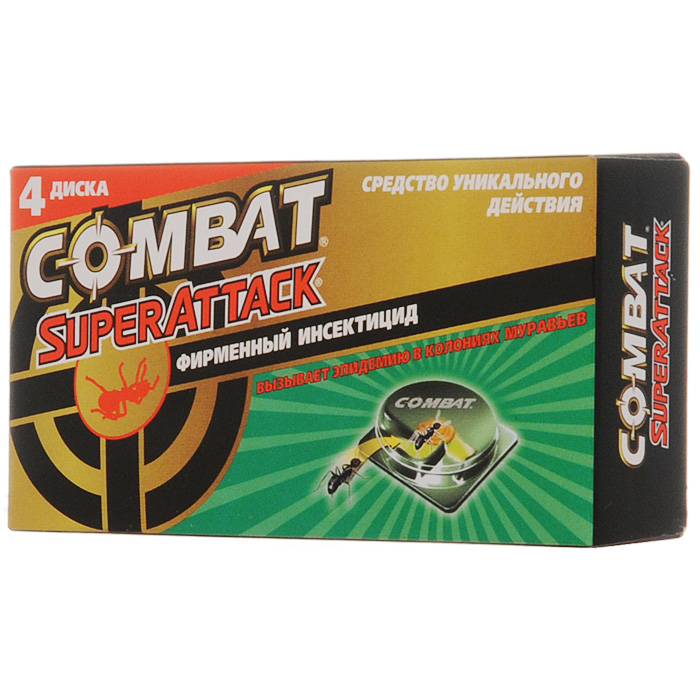 Ловушки для муравьев "Combat Superattack", 4 шт Ловушки для муравьев "Combat Superattack", 4 шт