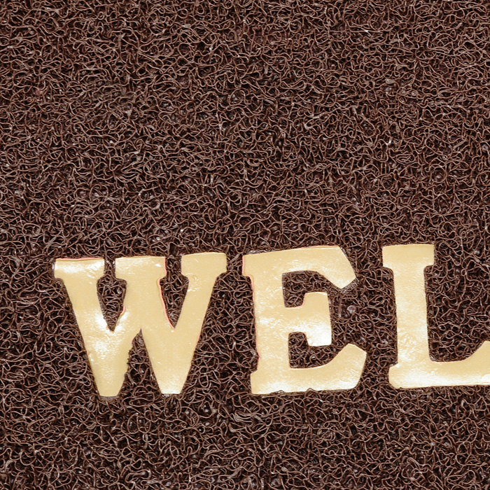 Коврик придверный Vortex "Welcome", цвет: коричневый, 40 х 60 см Коврик придверный Vortex "Welcome", цвет: коричневый, 40 х 60 см