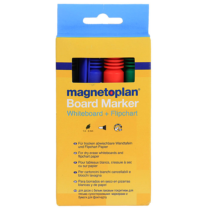 Набор маркеров "Magnetoplan", 4 цвета. 12281