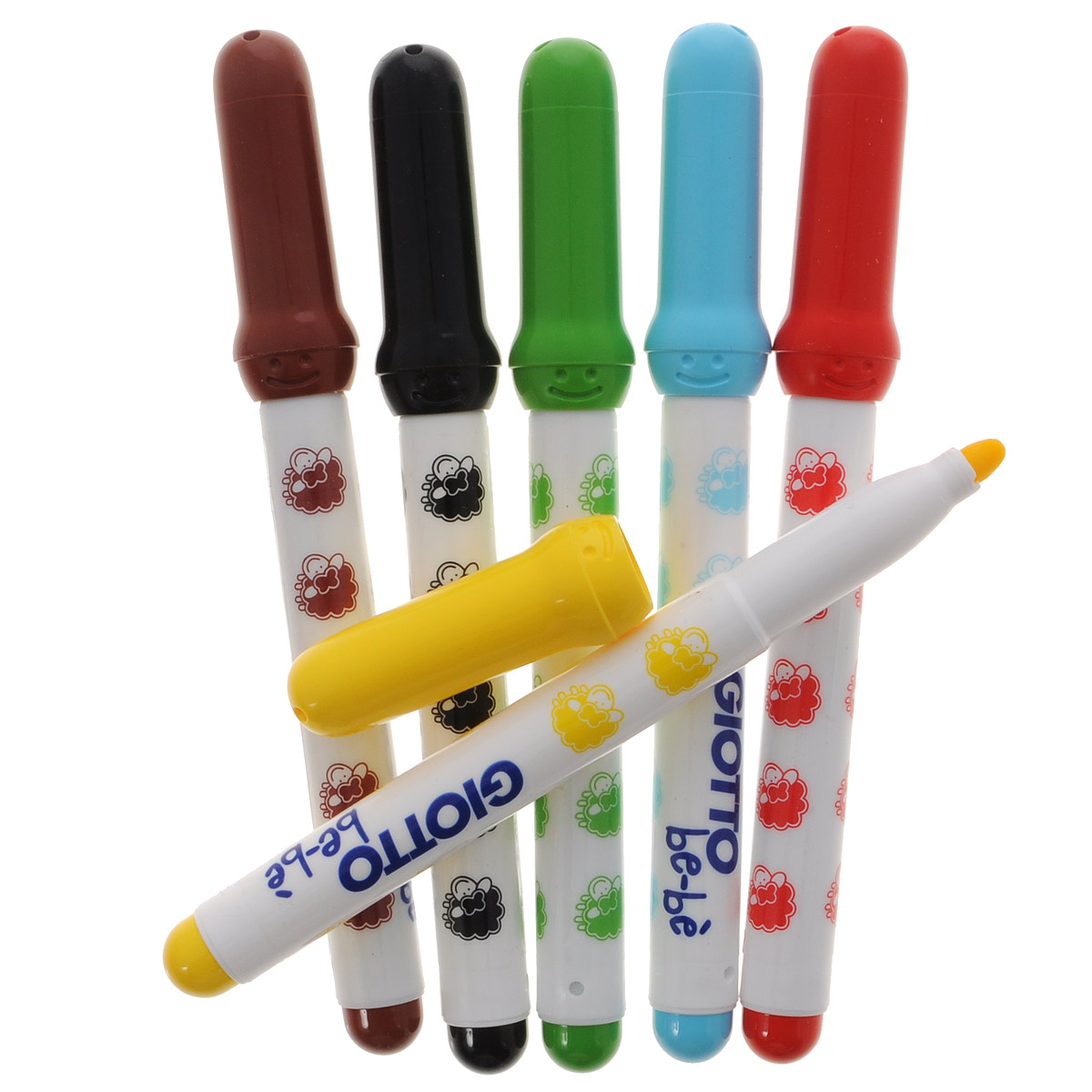 Фломастеры Giotto "Bebe Super Fibre Pens", 6 цветов
