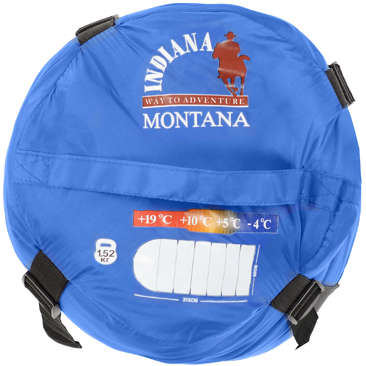 Спальный мешок-одеяло Indiana "Montana" L-zip от -4 C, цвет: синий, голубой, левосторонняя молния, 180+35 см х 90 см Спальный мешок-одеяло Indiana "Montana" L-zip от -4 C, цвет: синий, голубой, левосторонняя молния, 180+35 см х 90 см