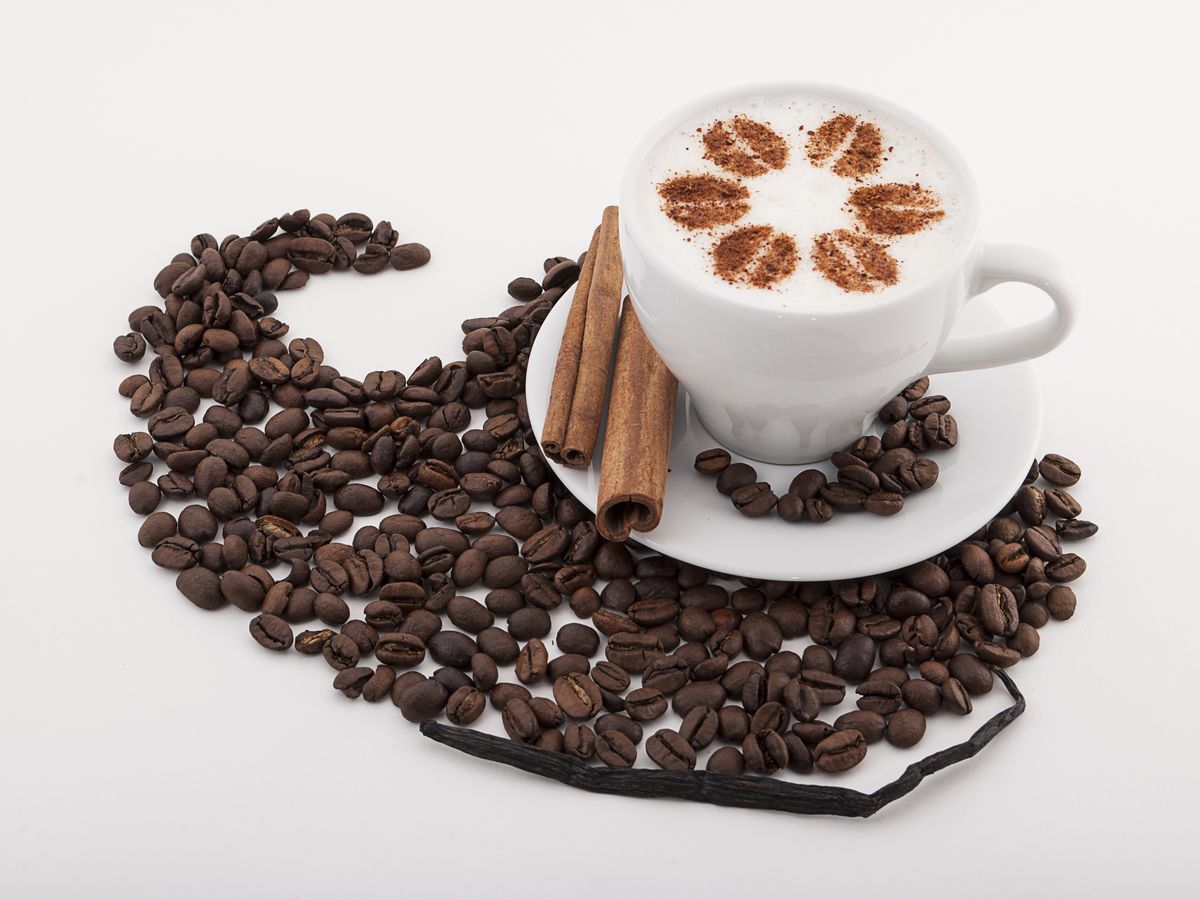 Трафарет на кофе и десерты Леденцовая фабрика "Зерна кофе", диаметр 10 см
