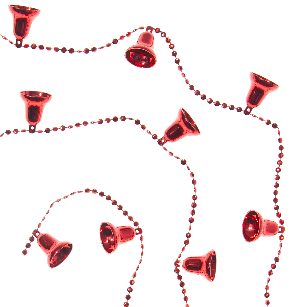 Новогоднее украшение Lunten Ranta "Бусы. Рождественский перезвон", цвет: красный, длина 2 м