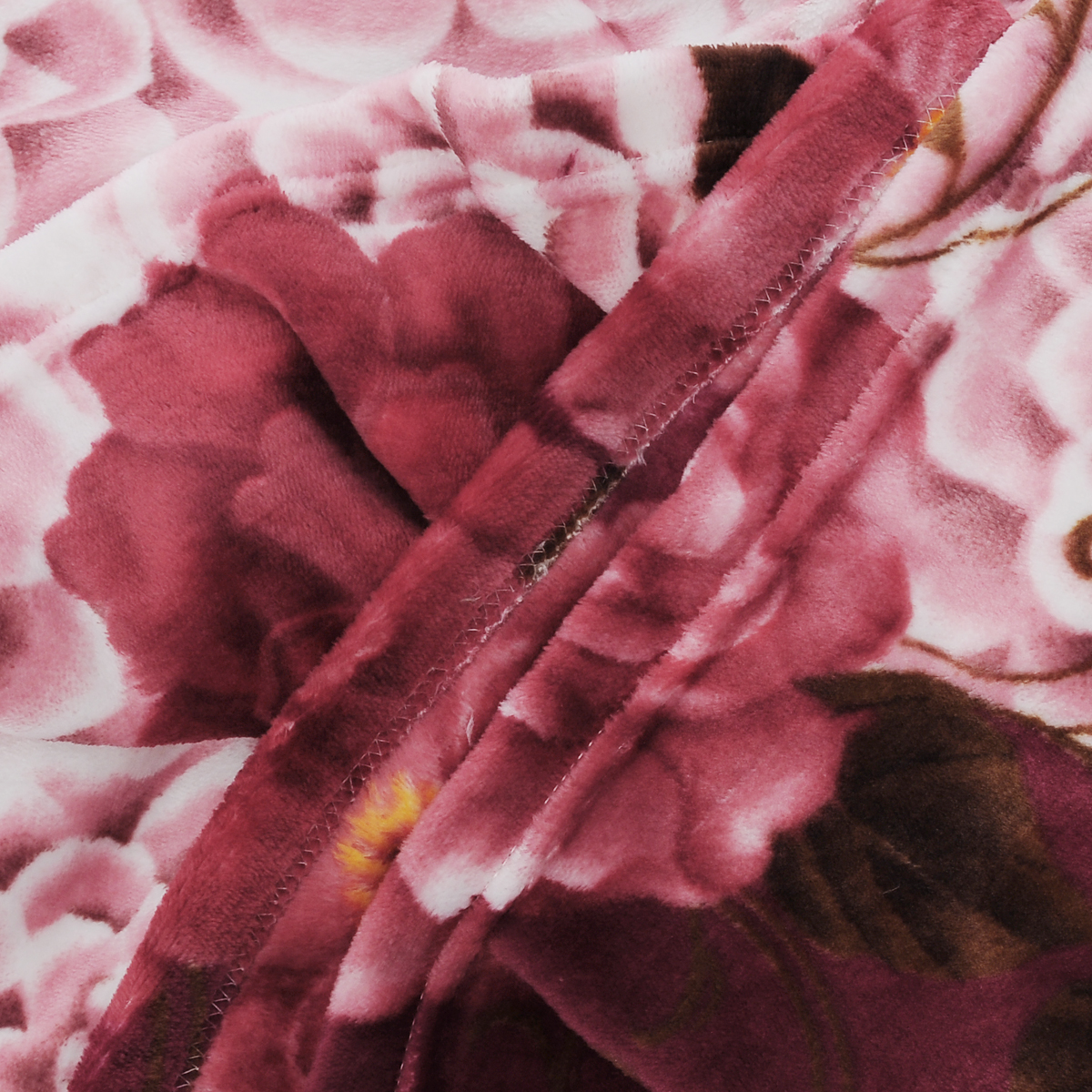 Плед Amore Mio "Floral Glade", цвет: белый, розовый, коричневый, 150 х 200 см